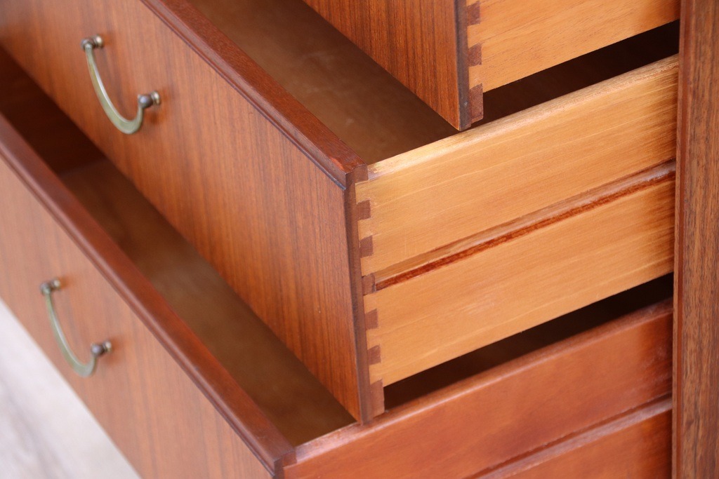 Meredew Mid-Century Teak Tallboy - Image 8
