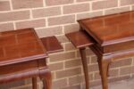 Pair of Queen Anne Mahogany Lamp Tables with Pull-Out Slides - Image 4