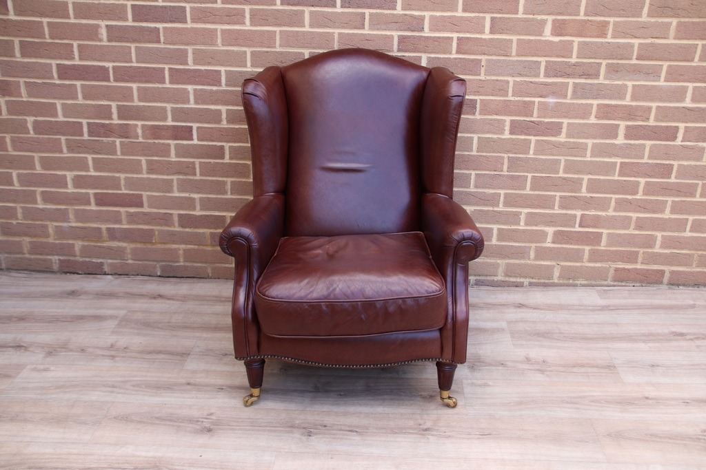 IMG_9305 Laura Ashley Southwold Leather Armchair - Image 1