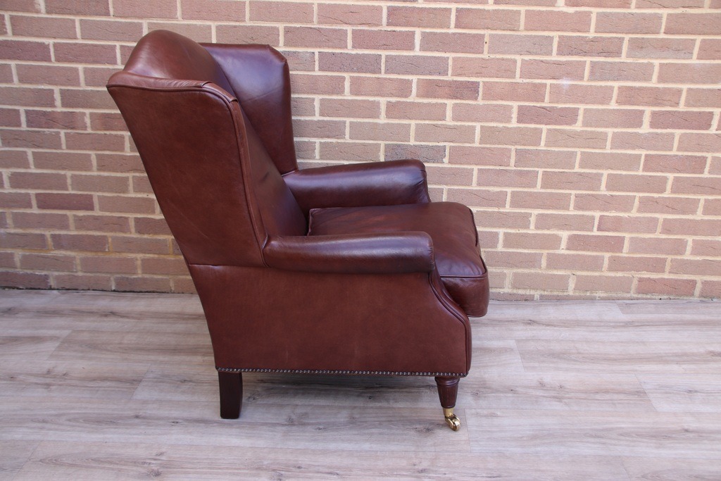 Laura Ashley Southwold Leather Armchair - Image 5