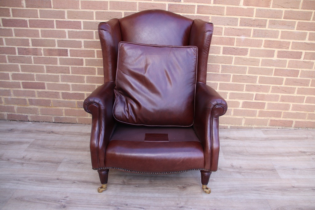 Laura Ashley Southwold Leather Armchair - Image 9