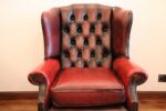 Chesterfield Wingback Ox Blood Armchair  - Image 10