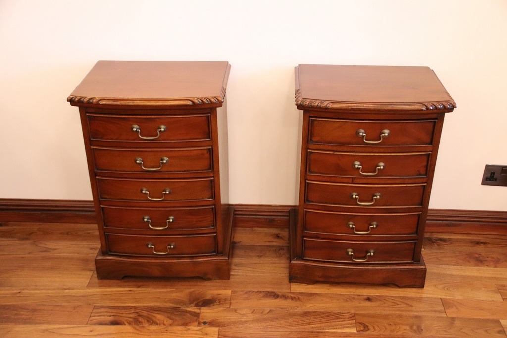 Pair of Solid Wood Bedside Tables - Image 4