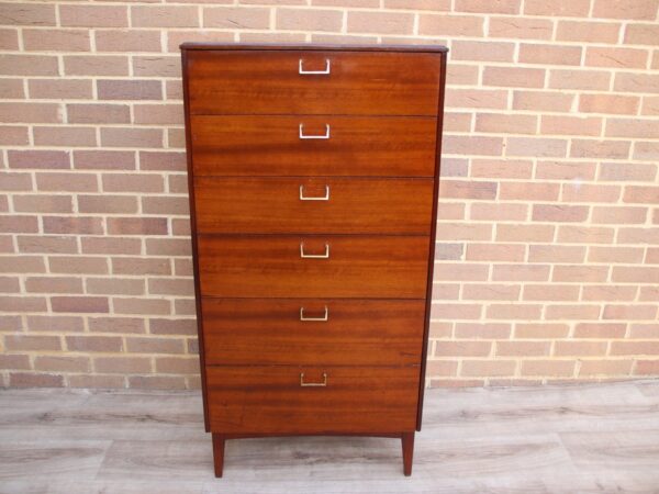 Mid-Century Tallboy Chest of Drawers