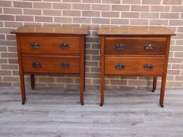 Pair of Edwardian-style Bedside Tables
