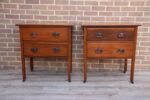 Pair of Edwardian-style Bedside Tables - Image 2