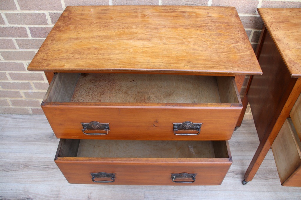 Pair of Edwardian-style Bedside Tables - Image 11
