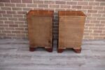 Pair of Walnut Serpentine Bedside Tables - Image 14