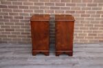 Pair of Walnut Serpentine Bedside Tables - Image 15