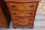 Pair of Walnut Serpentine Bedside Tables - Image 20