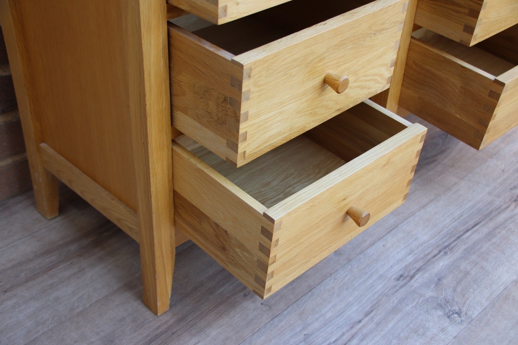 Pair of John Lewis Oak Bedside Tables - Image 5