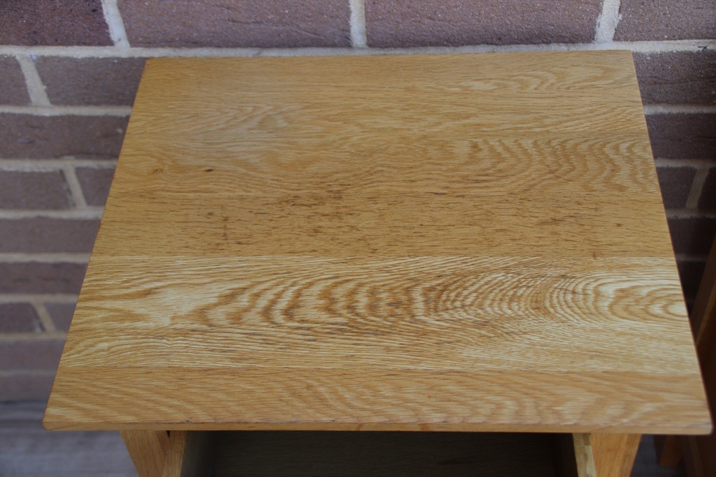 Pair of John Lewis Oak Bedside Tables - Image 13