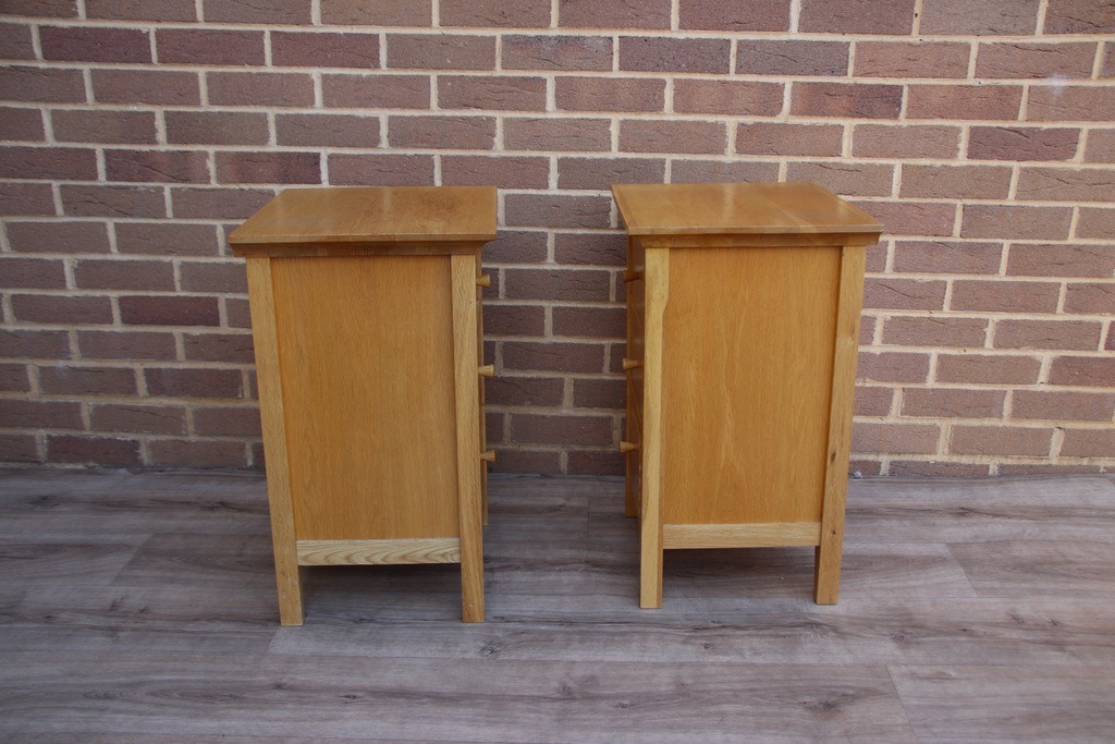 Pair of John Lewis Oak Bedside Tables - Image 8