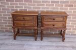 Pair of Oak Vintage Bedside Tables