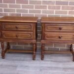 Pair of Oak Vintage Bedside Tables