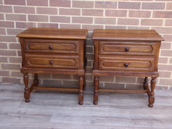 Pair of Oak Vintage Bedside Tables