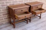 Pair of Oak Vintage Bedside Tables - Image 3