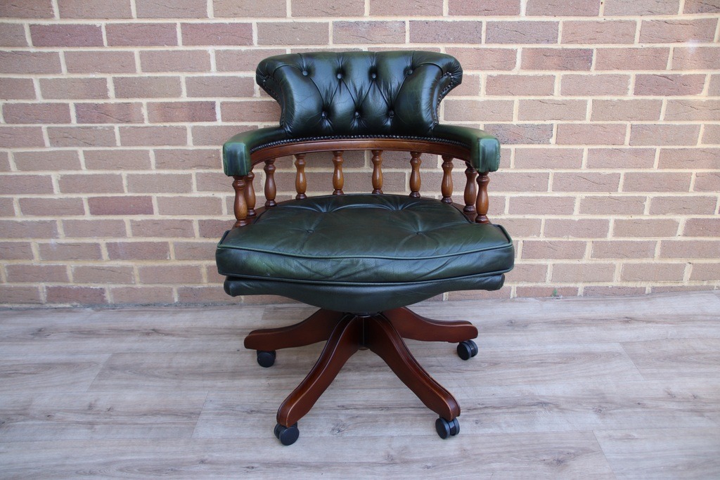 IMG_0109 Chesterfield Padded Captains Chair - Image 1