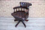Chesterfield Vintage Captains Chair - Image 3