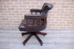 Chesterfield Vintage Captains Chair - Image 4