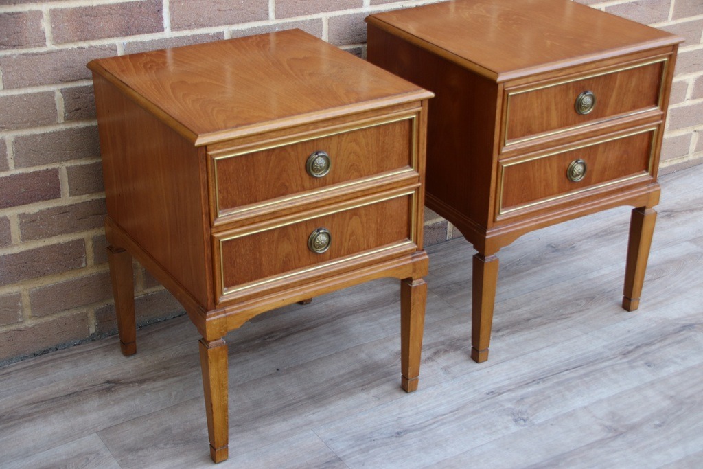 Pair of Vintage Bedside Tables - Image 2