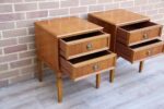 Pair of Vintage Bedside Tables - Image 4