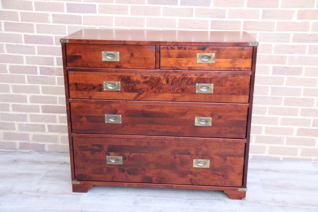 Laura Ashley Military Campaign Chest of Drawers - Image 1