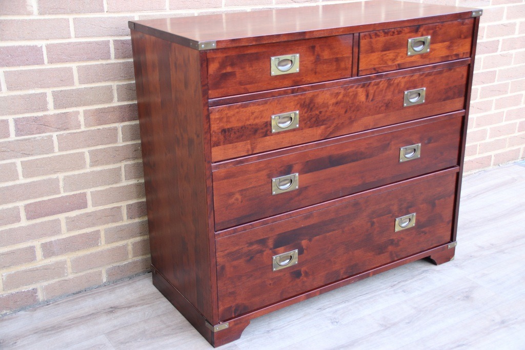 Laura Ashley Military Campaign Chest of Drawers - Image 2