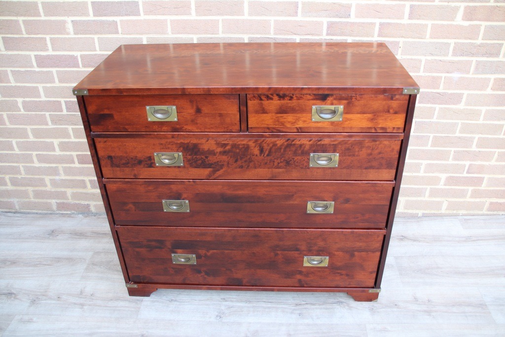 Laura Ashley Military Campaign Chest of Drawers - Image 3