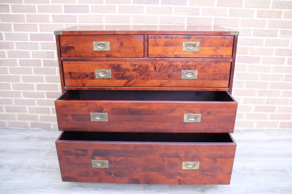 Laura Ashley Military Campaign Chest of Drawers - Image 5