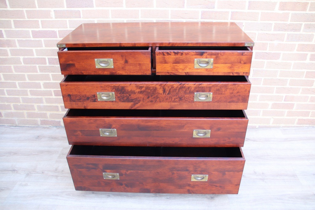 Laura Ashley Military Campaign Chest of Drawers - Image 6