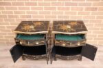 Pair of Chinese-style Bedside Tables - Image 5