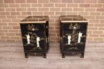 Pair of Chinese-style Bedside Tables - Image 12