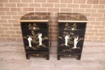 Pair of Chinese-style Bedside Tables - Image 14