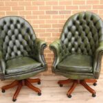 Pair of Chesterfield Padded Directors Chairs