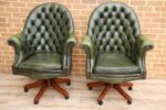 Pair of Chesterfield Padded Directors Chairs - Image 3