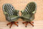 Pair of Chesterfield Padded Directors Chairs - Image 4