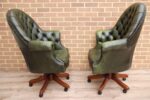 Pair of Chesterfield Padded Directors Chairs - Image 5