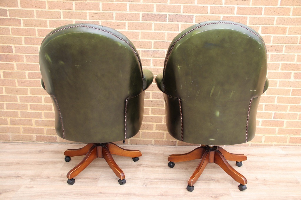 Pair of Chesterfield Padded Directors Chairs - Image 6