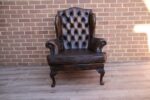 Vintage Chesterfield Wingback Armchair - Image 3
