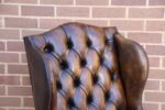 Vintage Chesterfield Wingback Armchair - Image 9