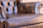 Vintage Chesterfield Wingback Armchair - Image 13