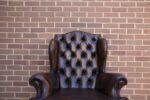 Vintage Chesterfield Wingback Armchair - Image 16