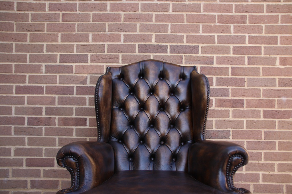 Vintage Chesterfield Wingback Armchair - Image 16