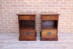 Pair of Laura Ashley Garrat Chestnut Bedside Tables