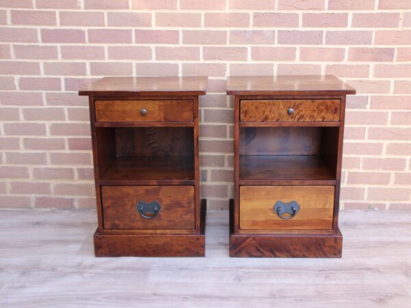 Pair of Laura Ashley Garrat Chestnut Bedside Tables