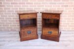 Pair of Laura Ashley Garrat Chestnut Bedside Tables - Image 5