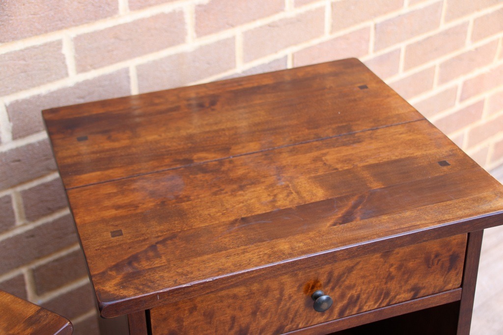 Pair of Laura Ashley Garrat Chestnut Bedside Tables - Image 6