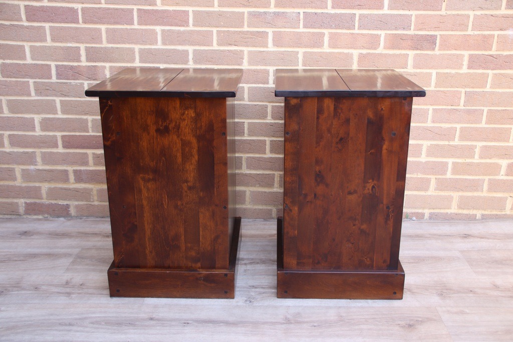 Pair of Laura Ashley Garrat Chestnut Bedside Tables - Image 10