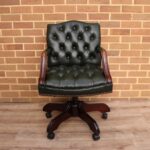 Vintage Tufted Chesterfield Gainsborough Chair
